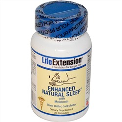 Life Extension, Улучшенная формула естественного сна, 30 капсул