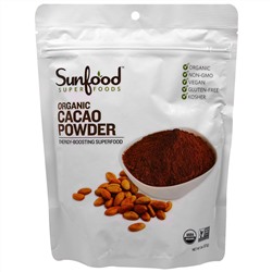 Sunfood, Органически порошок какао, 8 унций (227 г)