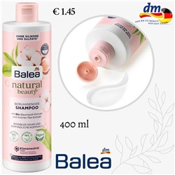Shampoo Natural Beauty Bio-Baumwoll-Extrakt und Grüner-Tee-Extrakt, 400 ml