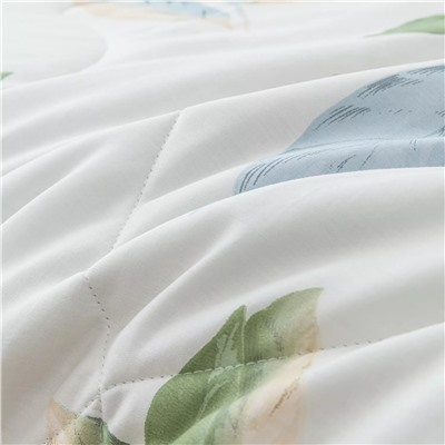 Комплект постельного белья Сатин с Одеялом 100% хлопок на резинке OBR150