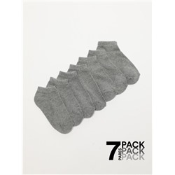 PACK OF 7 PAIRS OF BASIC ANKLE SOCKS