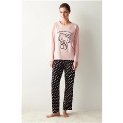 Penti Hello Kitty Desenli Pijama Takımı PN8VDB2A23SK-BK3