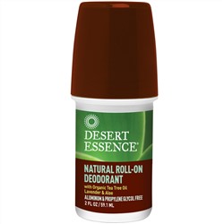 Desert Essence, Натуральный Шариковый Дезодорант 2 унции (60 мл)