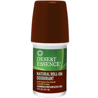 Desert Essence, Натуральный Шариковый Дезодорант 2 унции (60 мл)