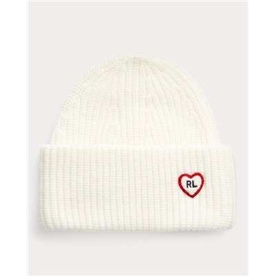 GIRLS 2-6X Heart-Patch Knit Hat