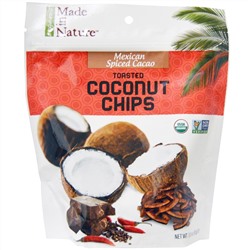 Made in Nature, Органическая поджаренная кокосовая стружка, со вкусом мексиканского острого какао, 3,0 унции (85 г)