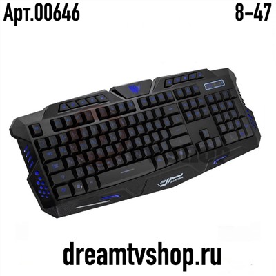 Проводная игровая клавиатура M-200 с 3-х цветной подсветкой, код 146260