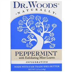 Dr. Woods, Кастильское мыло с перечной мятой, 5.25 унций (149 г)