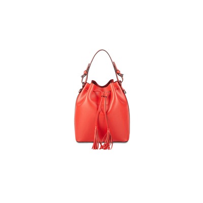 Bolso saco de piel Jila Rojo