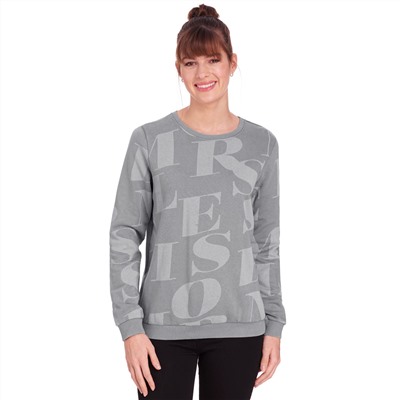 Damen Sweatshirt mit Buchstaben-Print
