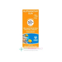 Alphanova Sun Crème Solaire Tube Très Haute Protection SPF50+ BIO 50g