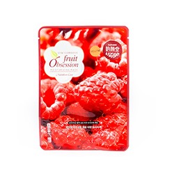 Тканевая маска «Малина» для увлажнения, питания, выравнвиания кожи лица от Fruit Obsession 38 мл / Fruit Obsession Moisturizing Mask Raspberry 38 ml