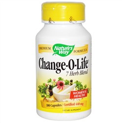 Nature's Way, Пищевая добавка «Изменение жизни», смесь 7 трав, 440 мг, 100 капсул