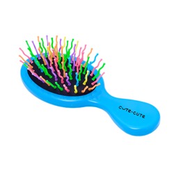 [CUTE-CUTE] Расческа для волос МАССАЖНАЯ с цветными зубчиками цвет ассорти длина 135 мм, 1 шт