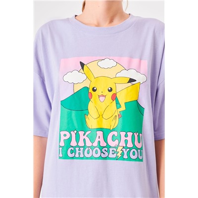 Vestido camiseta Pikachu Pokémon Pikachoosiz - Lila