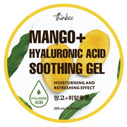 [THINKCO] Гель для лица и тела универсальный МАНГО / ГИАЛУРОНОВАЯ КИСЛОТА Mango+Hyaluronic Acid Soothing Gel, 300 мл