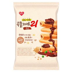 KAMY Premium Baked Grain Crispy Roll 21 Chocolate Трубочки 21 злак шоколад 50г