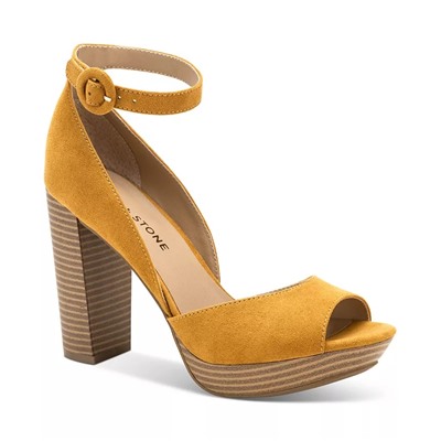 SUN + STONE Reeta Block-Heel Platform Sandals, Created for Macy's