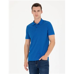 Mavi Slim Fit Polo Yaka Tişört