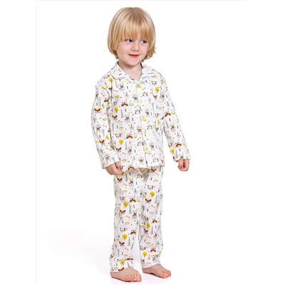 MYHANNE Gömlek Yaka Uzun Kollu Desenli Erkek Bebek Pijama Takımı, Myhanne                                            
                                            Gömlek Yaka Uzun Kollu Desenli Erkek Bebek Pijama Takımı
