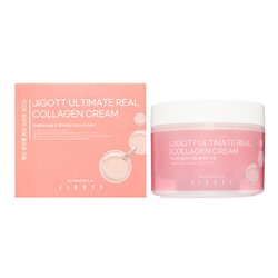 Jigott Ultimate Real Collagen Cream Антивозрастной крем для лица с коллагеном  150мл