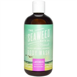 Seaweed Bath Co., Дико натурально, гель для душа с маслом кукуй + маслом нима, лаванда, 360 мл (12 жидких унций)