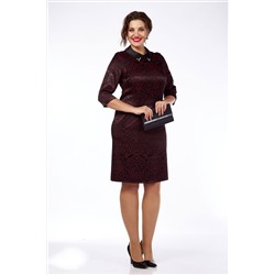 Lady Style Classic 585/4 черный_с_бордовым, Платье