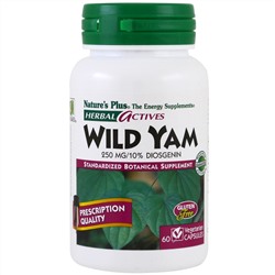 Nature's Plus, Herbal Actives, Wild Yam, 250 mg, 60 Veggie Caps