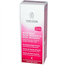 Weleda, Дикая роза, смягчающий ночной крем, 1.0 жидкая унция (30 мл)