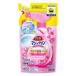 KAO Спрей-пенка чистящий для ванной комнаты с ароматом роз Magiclean 330 мл (мягкая упаковка)
