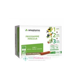 ArkoPharma ArkoFluides - Programme Minceur - 3en1 : Détox Starter Booster - BIO 30 ampoules