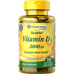 Vitamin World Vitamin D3 2000 IU