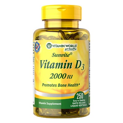 Vitamin World Vitamin D3 2000 IU