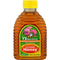 Y.S. Eco Bee Farms, Чистый гвоздичный мед премиум-качества, 16 унций (454 г)