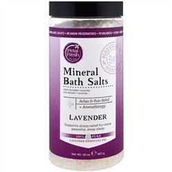 Petal Fresh,  Минеральная соль для ванн, лаванда, 20 унций (567 г)