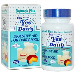 Nature's Plus, "Скажите «да» молочным продуктам", 50 жевательных таблеток