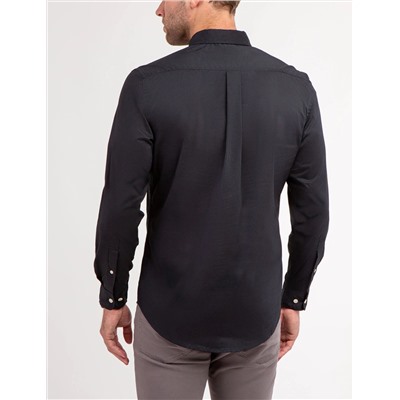 SOLID STRETCH POPLIN LONG SLEEVE SHIRT