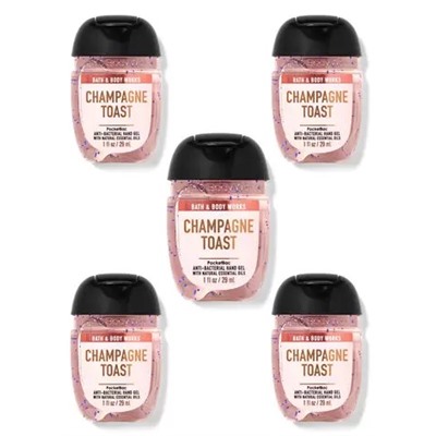 Champagne Toast PocketBac Hand Sanitizers, 5-Pack