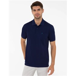 Lacivert Regular Fit Polo Yaka Basic Tişört