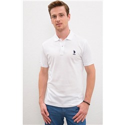 U.S. Polo Assn. Erkek Beyaz Polo Yaka T-shirt G081SZ011.000.739348
