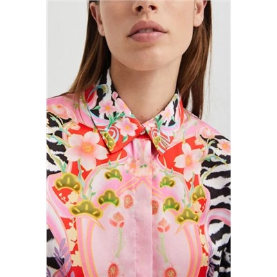 Camisa cebra flores