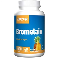 Jarrow Formulas, Бромелаин 1000, 500 мг, 60 легко растворяющихся таблеток