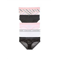 5-Pack Logo Cotton Hiphugger Panties