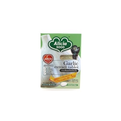 Иммуномодулятор Alicia 5000 Garlic, экстракт чеснока, 60 таб, KHAOLAOR/ Khaolaor Alicia 5000 Garlic Extract 60 Tablets