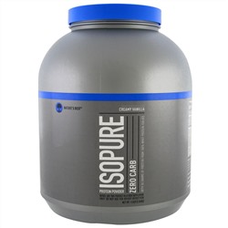 Nature's Best, IsoPure, IsoPure, белковый порошок, ноль углеводов, сливочная ваниль, 4,5 фунта (2,04 кг)