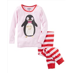 2-Piece Penguin Snug Fit Cotton PJs