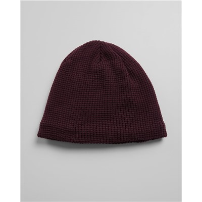 WAFFLE SHERPA-LINED BEANIE