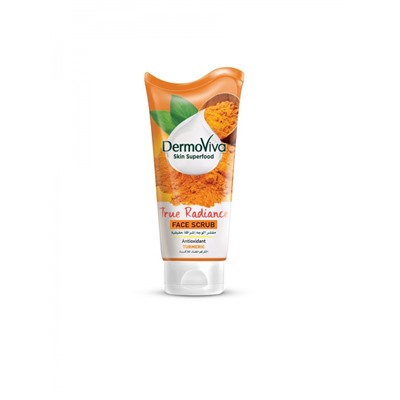 DABUR  Dermoviva Skin Superfood Turmeric True Radiance Face Scrub Скраб для кожи лица для удаления черных точек 150г