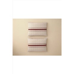 English Home Timeline Dijital Baskılı Soft Cotton 2'li Yastık Kılıfı 50x70 Cm Terracotta 10040197