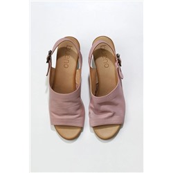 Bueno Shoes Gül Kurusu Deri Kadın Topuklu Sandalet TYC00553600292